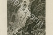 Labský vodopád- rytina, Richter
